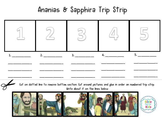 Ananias and Sapphira Didn't Tell the Truth | Bible Fun For Kids