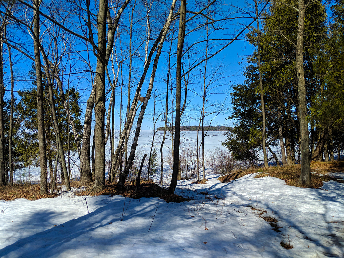 Snowshoeing Peninsula State Park in Door County