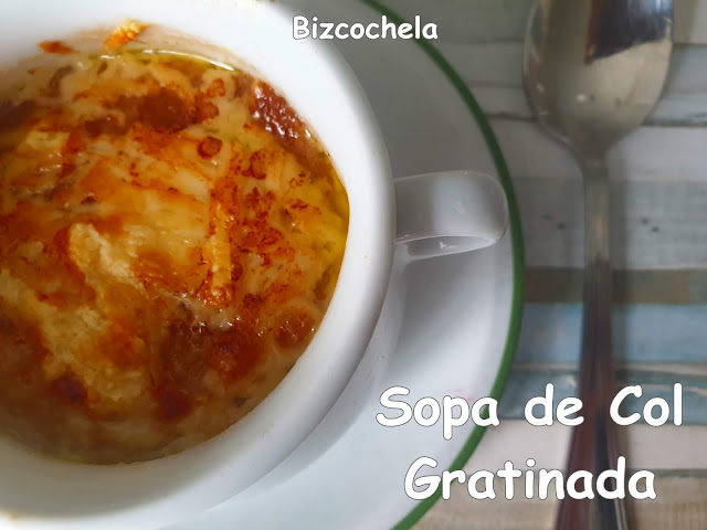 SOPA DE COL O REPOLLO GRATINADA