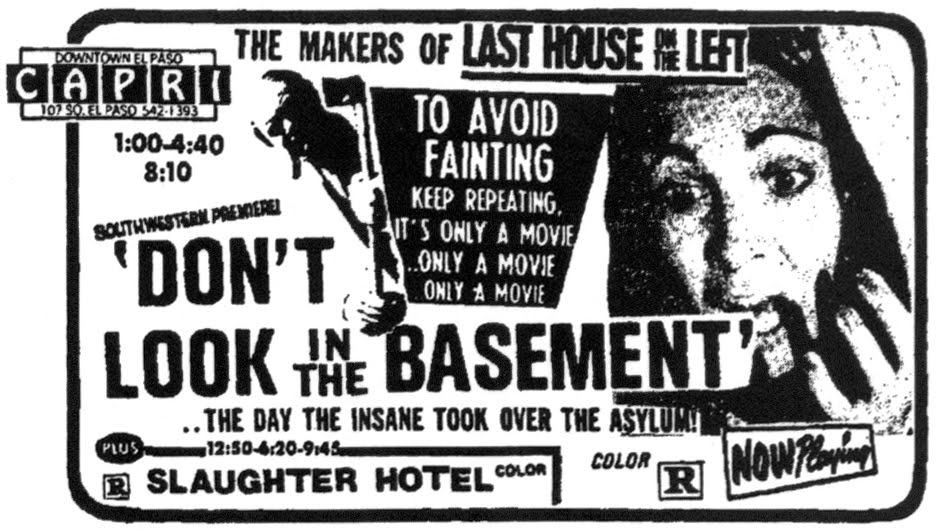 2,500 Movies Challenge: #2,835. Don't Look in the Basement (1973)