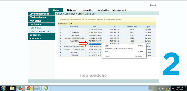 Cara Blokir MAC Address Wifi Di Indihome Fiber Dan TP-LINK WR840N.