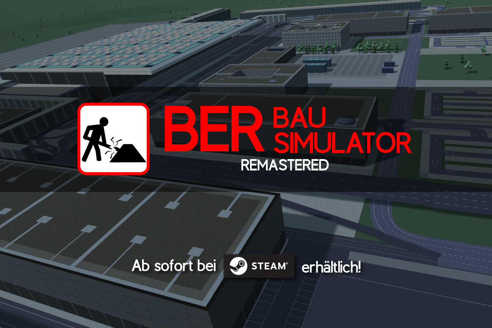 Endlich auch für PC! Der BER Bausimulator ist ab sofort bei Steam erhältlich