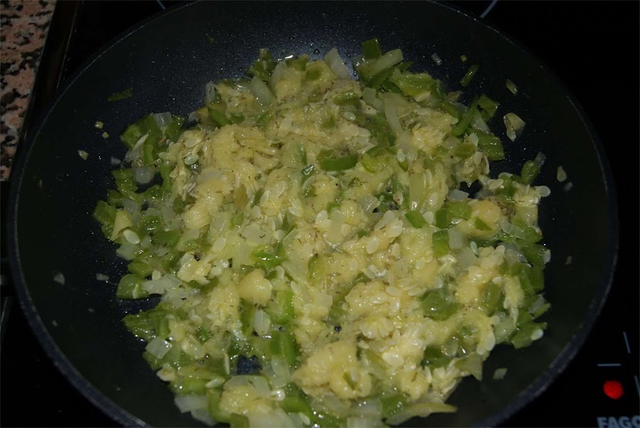 Receta de calabacines rellenos paso 3