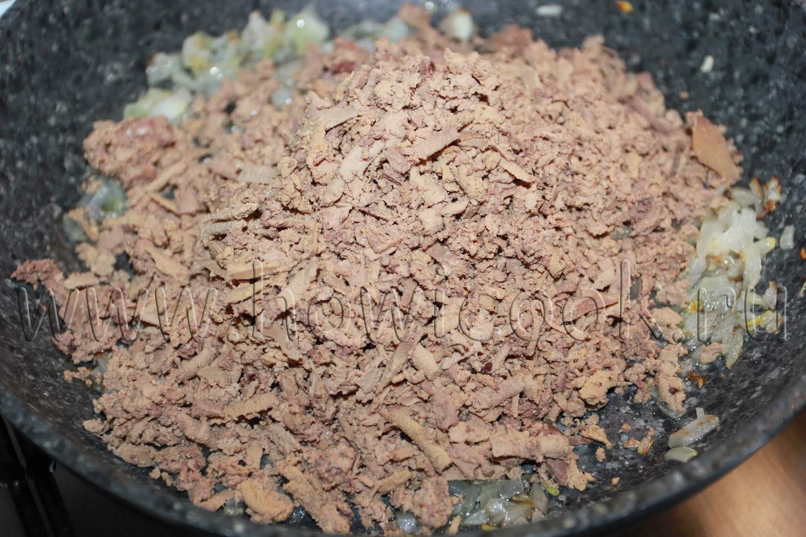 Макароны по флотски с куриной печенью