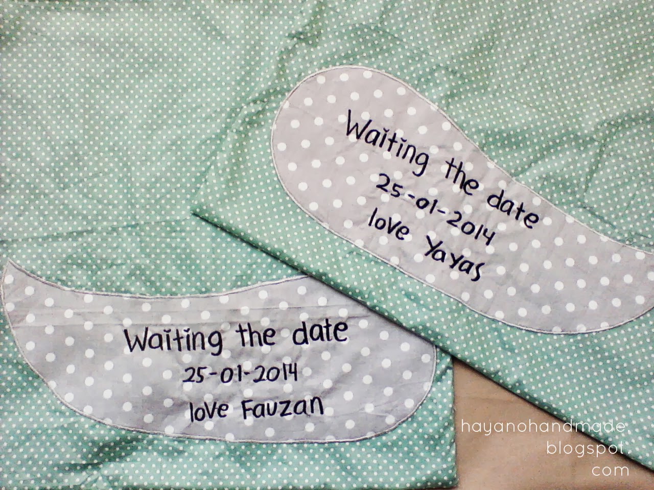 hayano handmade say it with statement pillow