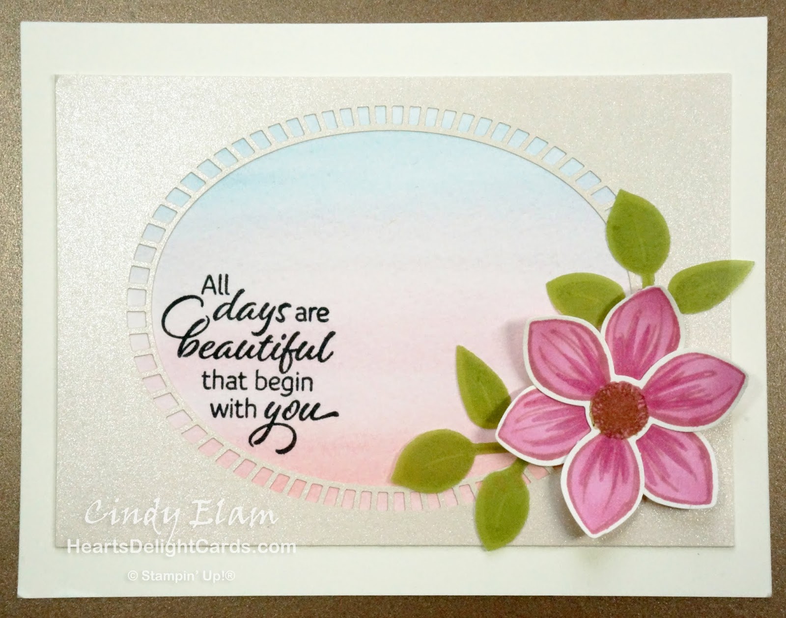 Heart's Delight Cards Floral Essence Sunrise