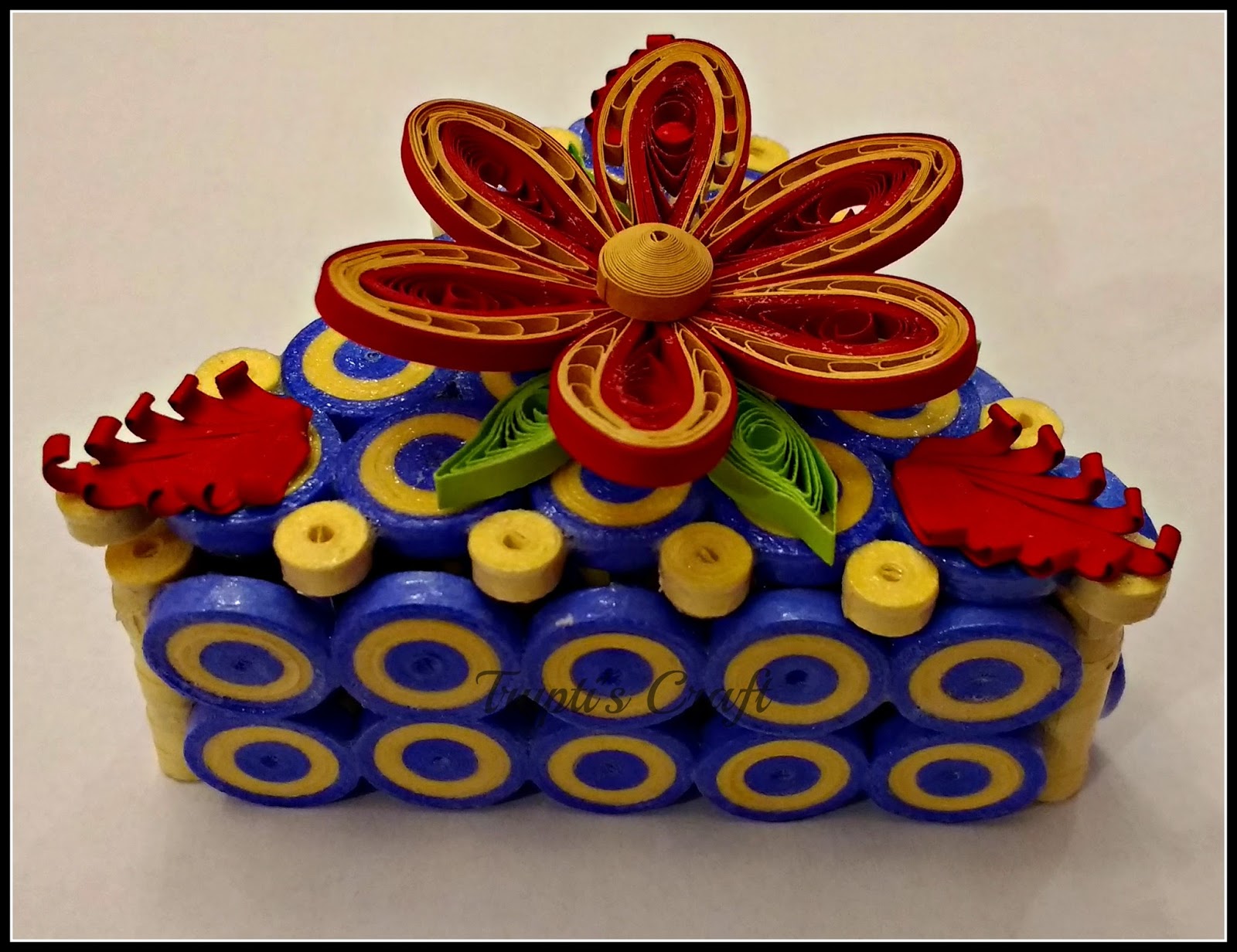 Trupti's Craft Triangle Multipurpose Paper Quilling Box