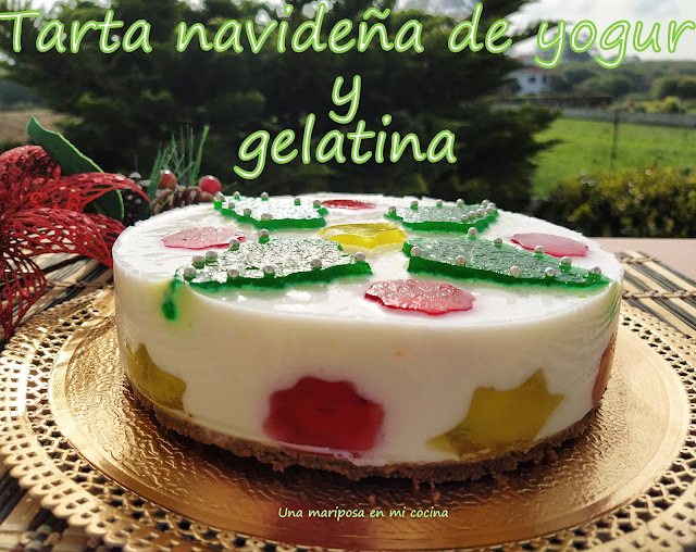 Tarta Navideña De Yogur Y Gelatina
