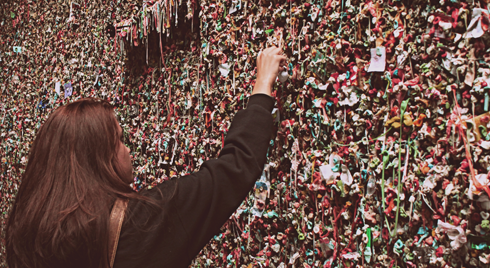 Gum Wall Location Pike Place Market Seattle