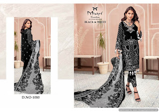 Mishri Black and White Muharram Suits wholesaler