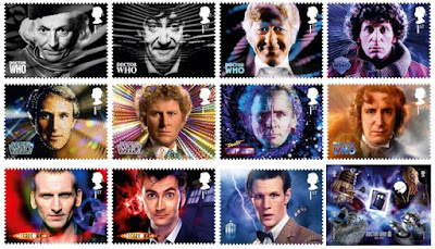 Sellos especiales del 50 aniversario de Doctor Who