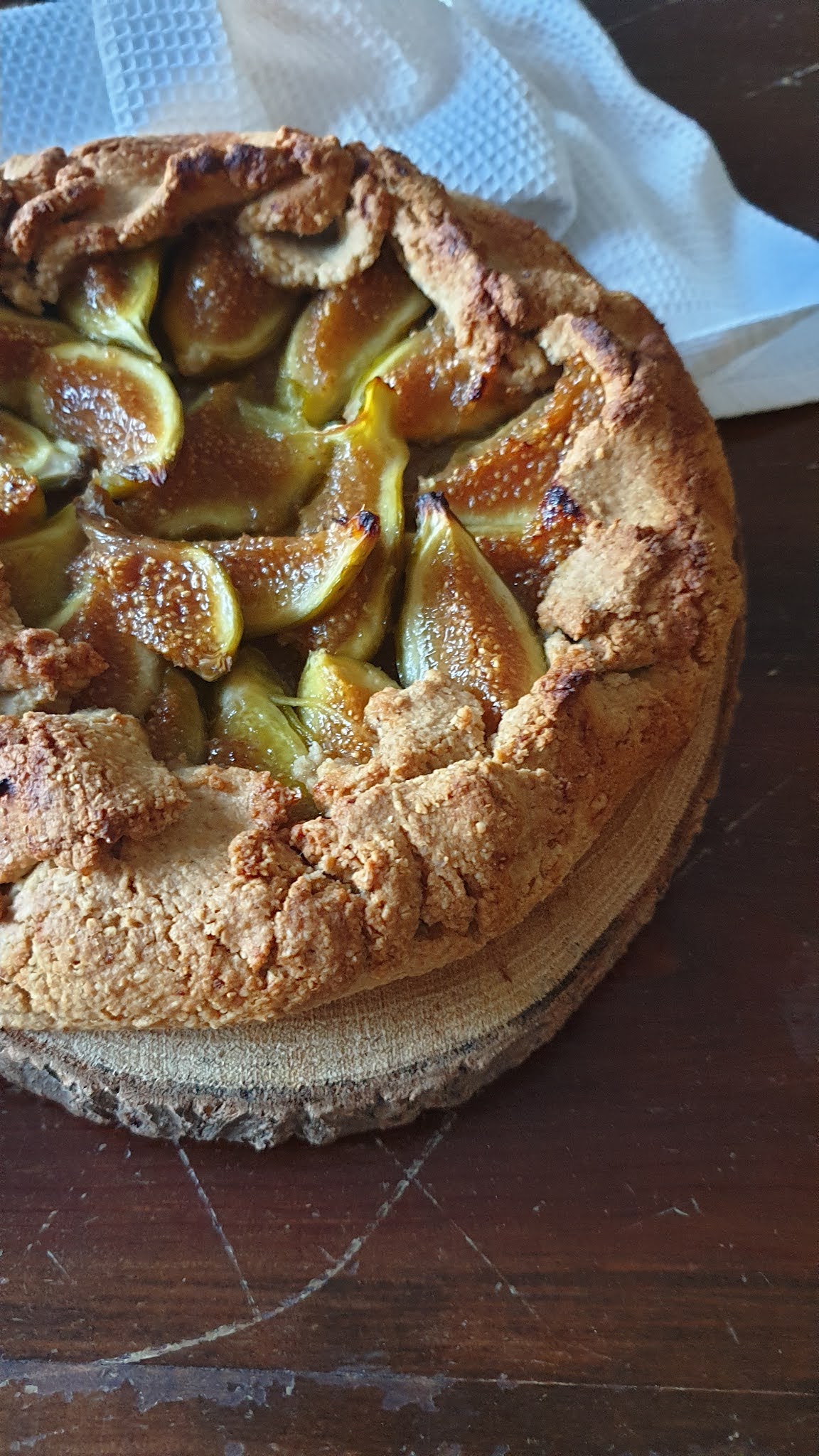 Galette de Figos com Massa de Aveia e Arroz