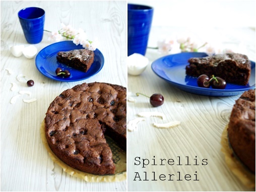 Spirellis Allerlei - saftiger Kuchen mit Schokolade und Kirschen