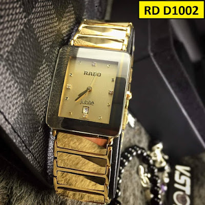 Đồng hồ Rado dây đá ceramic vàng RD D1002 Đồng hồ Rado dây đá ceramic vàng RD D1002