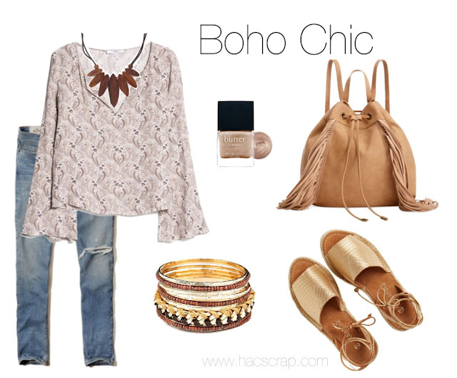 Search your closet for pieces that fit the Bohemian lifestlye and build your own Boho Chic look