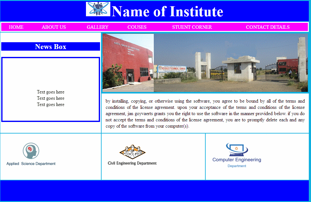 HTML5 CSS3 Responsive College Website Templates Free Download