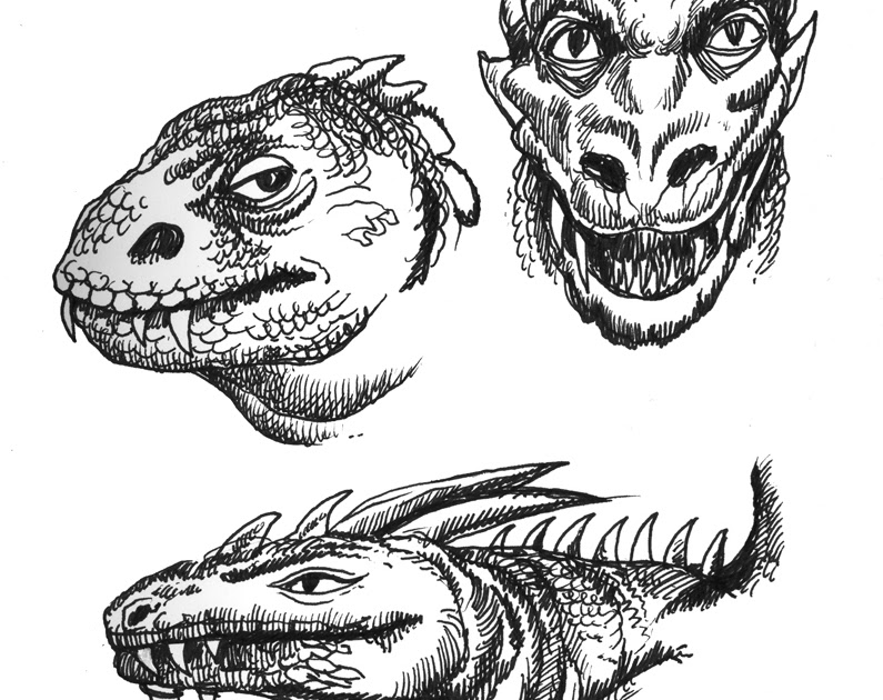 Art By-Products: Dragon Lizard Faces