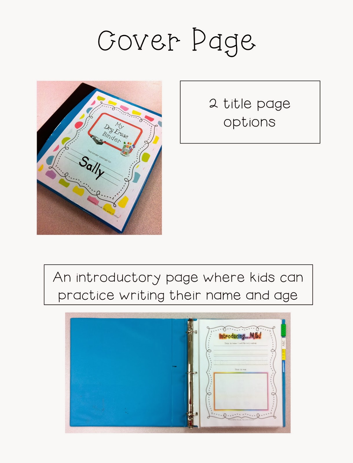 Fun With Firsties Pumpkins, Seasons, & Dry Erase Practice Binders