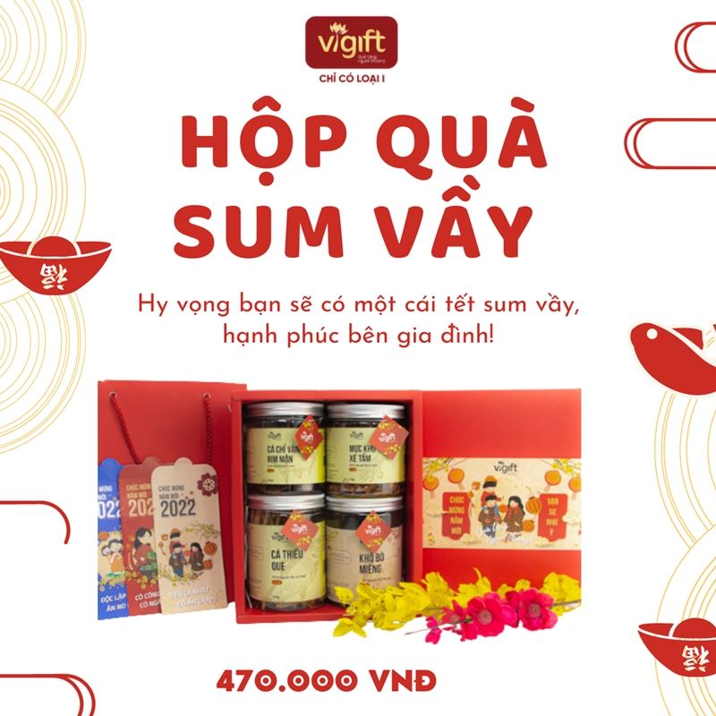 [Mặn] ViGift Hộp Quà ViGift 4 Sum Vầy