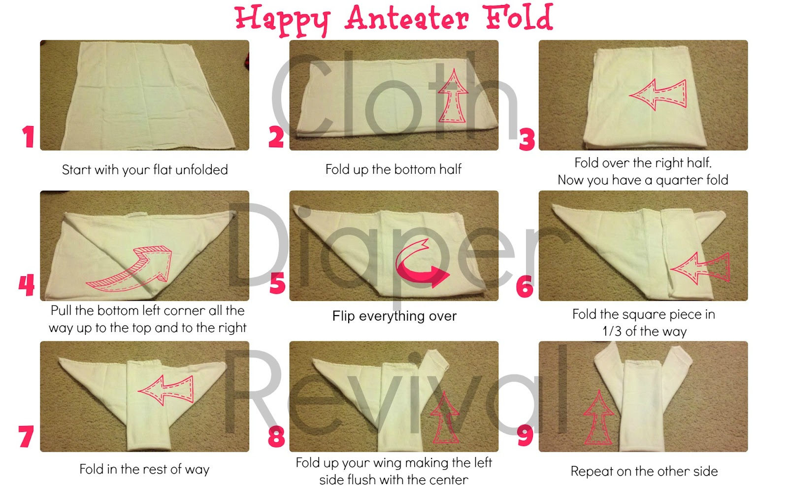 unfolded cloth diapers