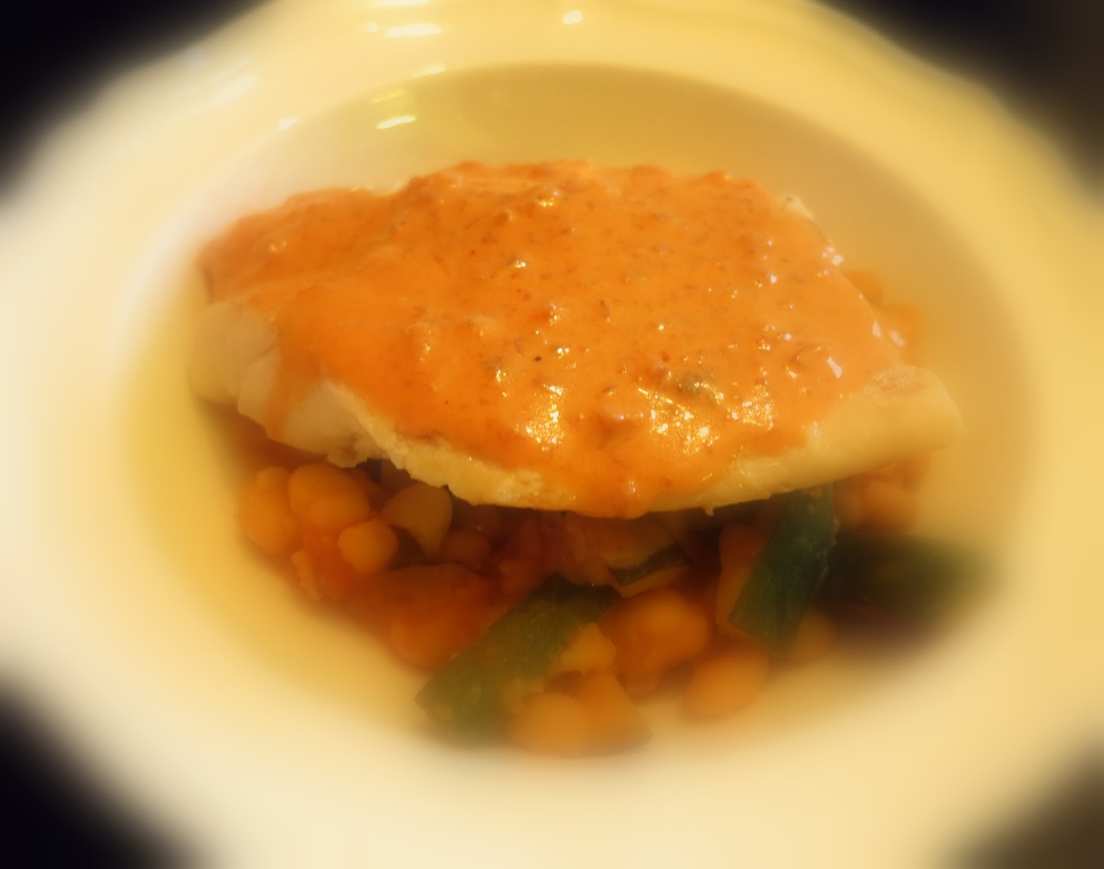 Ambiances et Gourmandises de MJ Filet de bar, sauce au pineau