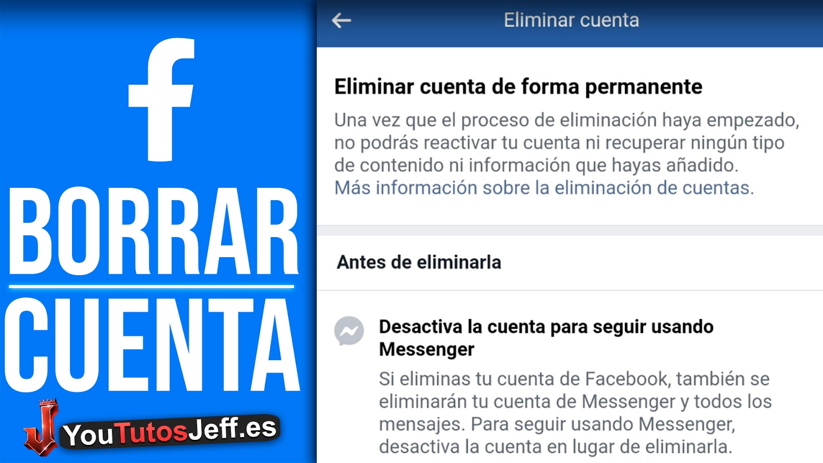 Como ELIMINAR FACEBOOK para Siempre 2021