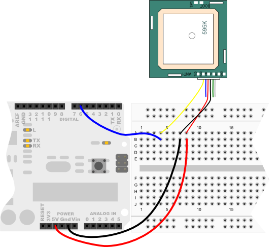 Arduino + Parallax GPS module (PMB-648 SiRF)