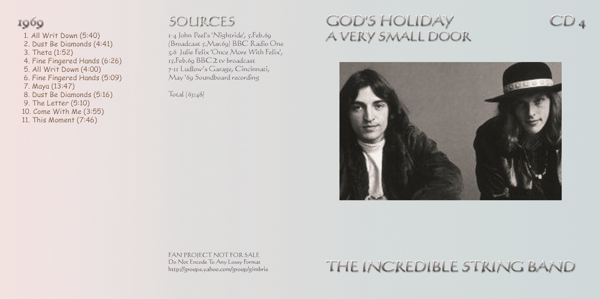 T.U.B.E. Incredible String Band God's Holiday (STU/FLAC) 16 CD's