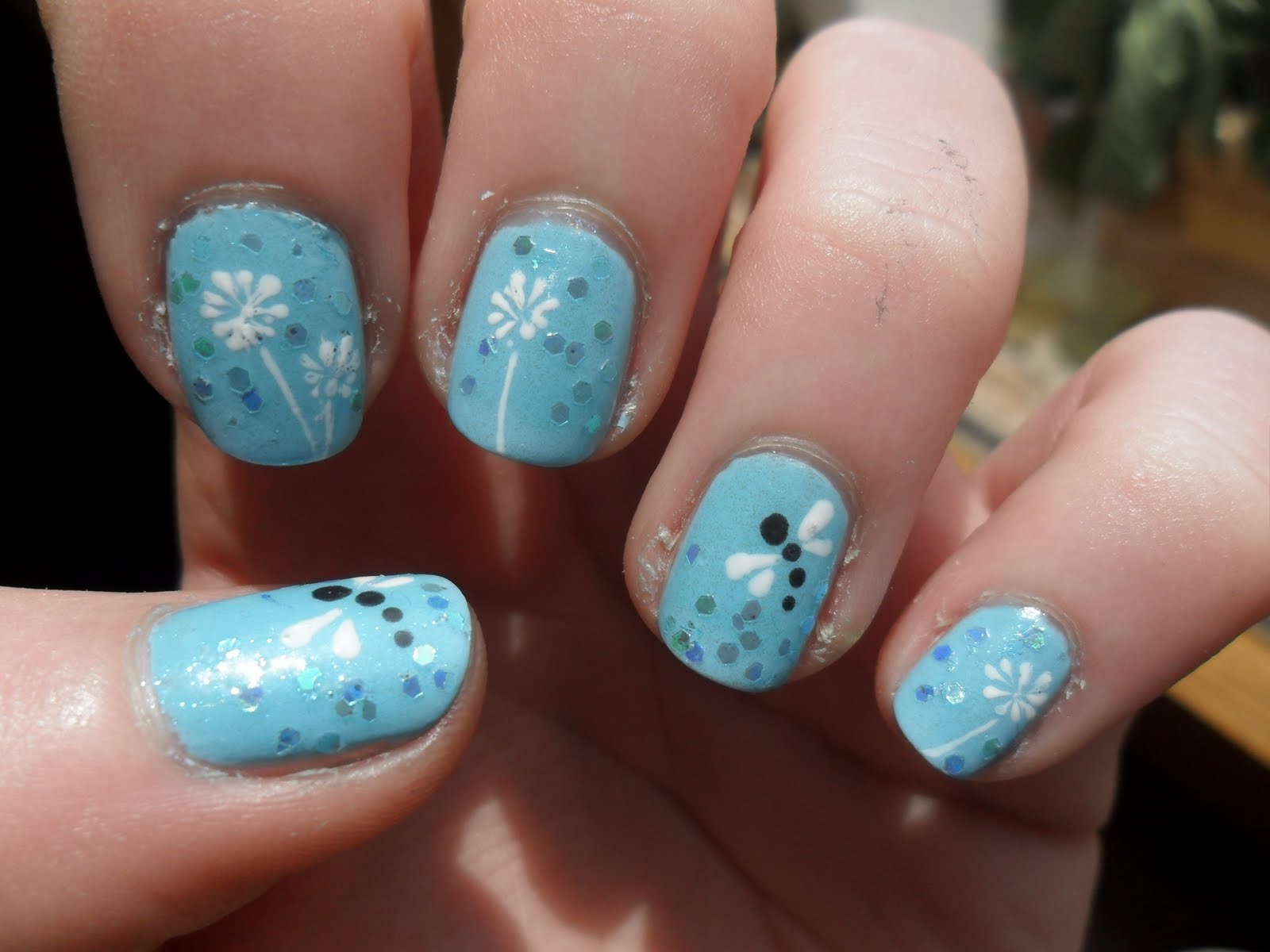 50 Cute Dandelion Nail Art Designs Nail Design Ideaz
