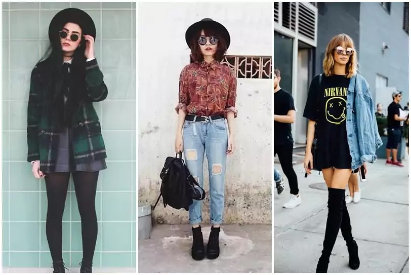 grunge style woman grunge style woman