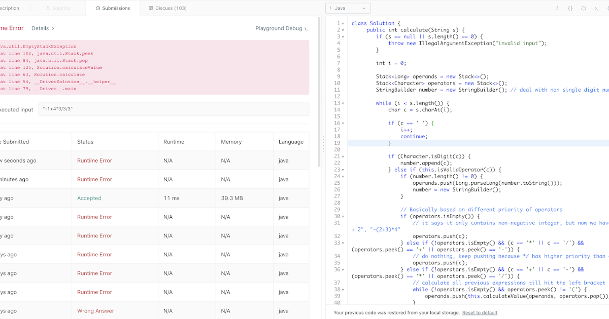 Baozi training blog it leetcode solution 772 basic