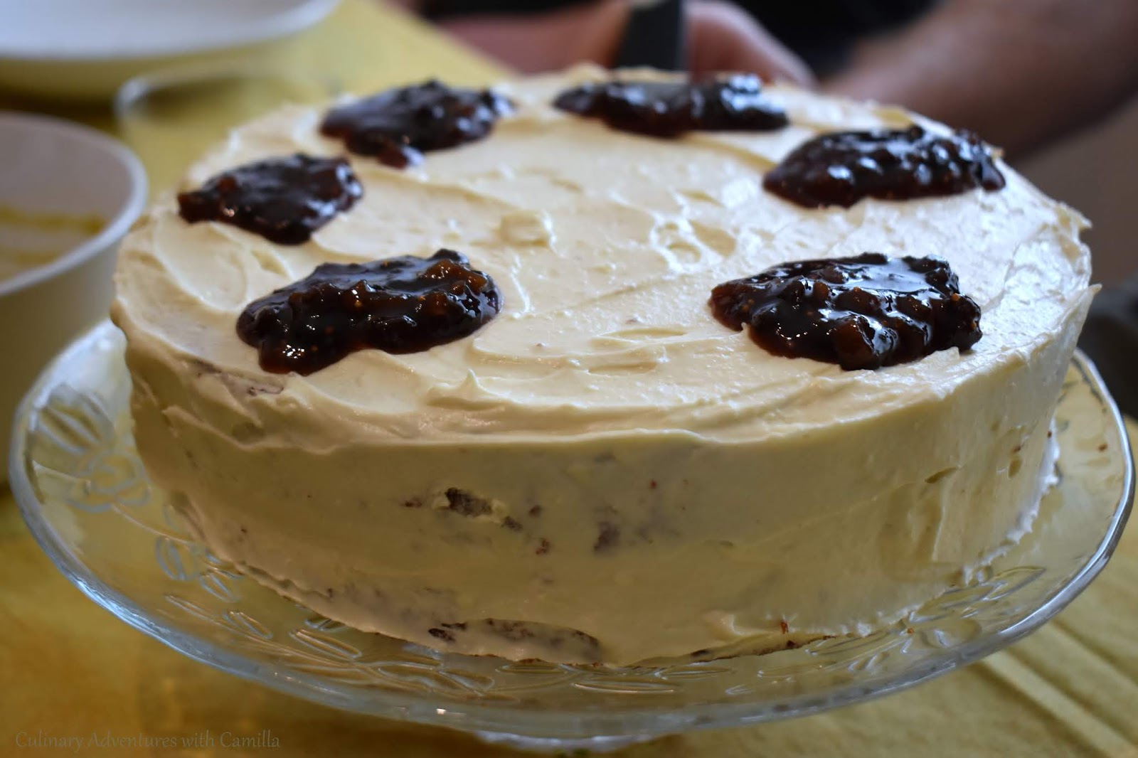 Cardamom Cake with Mulled Wine Jam TheCakeSliceBakers