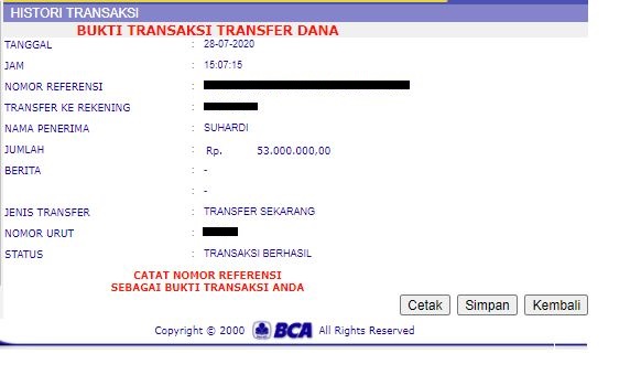 BUKTI KEMENANGAN 53.000.000 DI MANDIRI CASINO