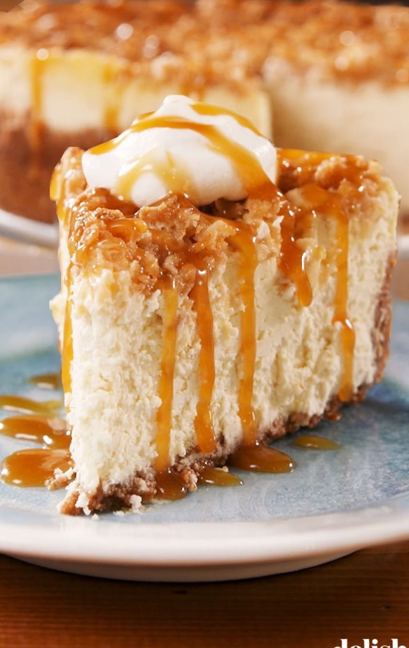 Caramel Apple Crisp Cheesecake QUICK RECIPES