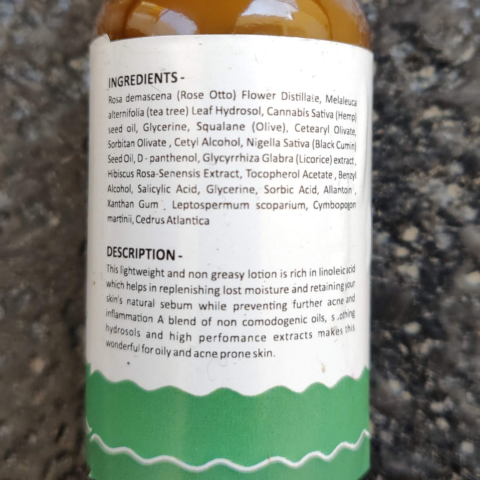 Fiducia Botanical Skincare Hemp & Rose Otto Facial Lotion Review