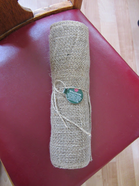 CLEARANCE Christmas Burlap Garland No Sew Valances www.organizedclutterqueen.blogspot.com