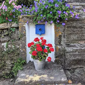 Antique painted water spigot in Ardmore County Waterford Ireland