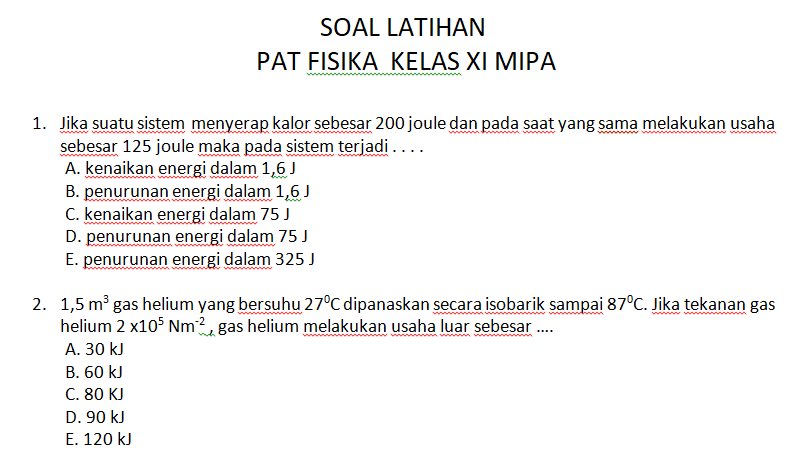 Soal Pat Fisika Kelas Xi - Jawaban Buku