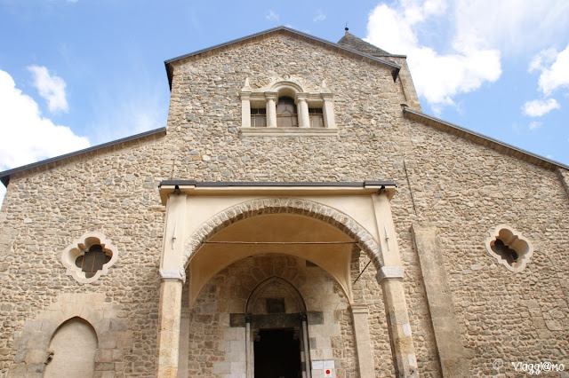 La facciata della Chiesa di San Fiorenzo a Vinadio