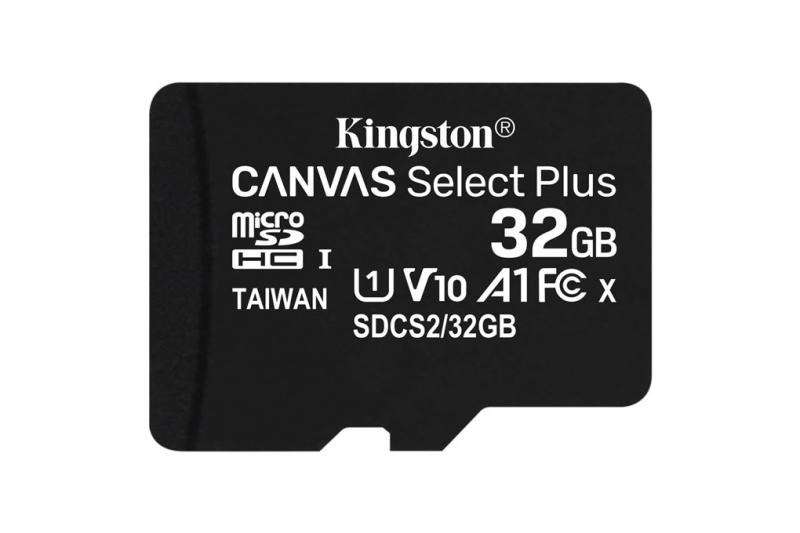 Thẻ nhớ Kingston MicrosdHC 32GB Canvas Select 100R CL1 UHS-I Single Pack, no Adapter