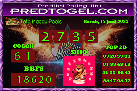 Pred Macau kamis 17 juni 2021