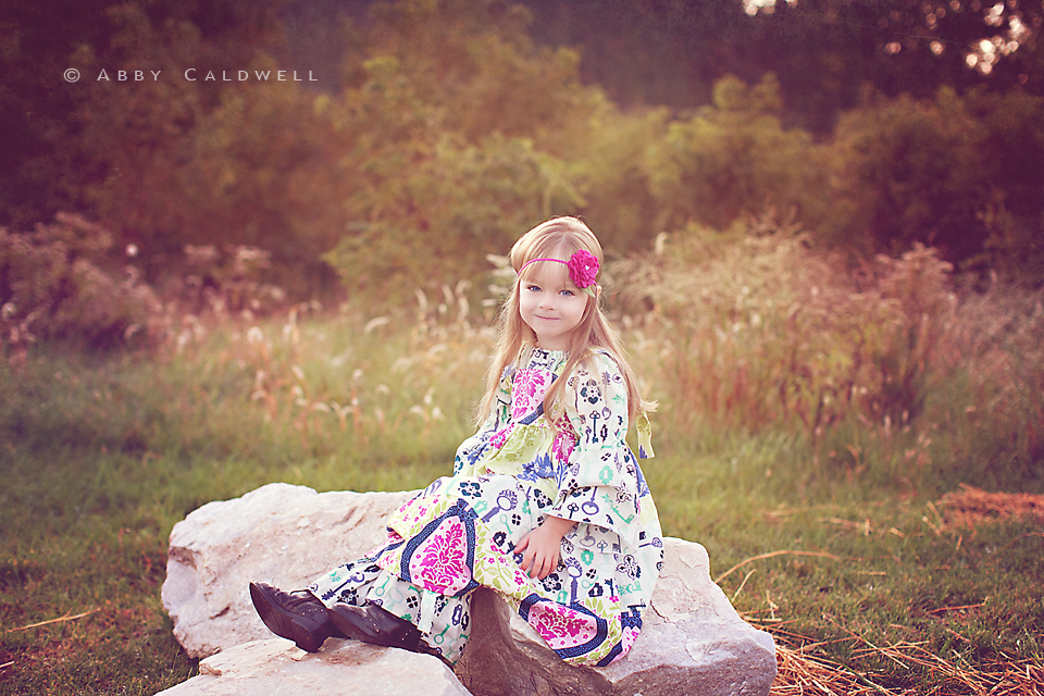 Charming Necessities Boutique Fall Girls Clothes Knot Dress, Peasant