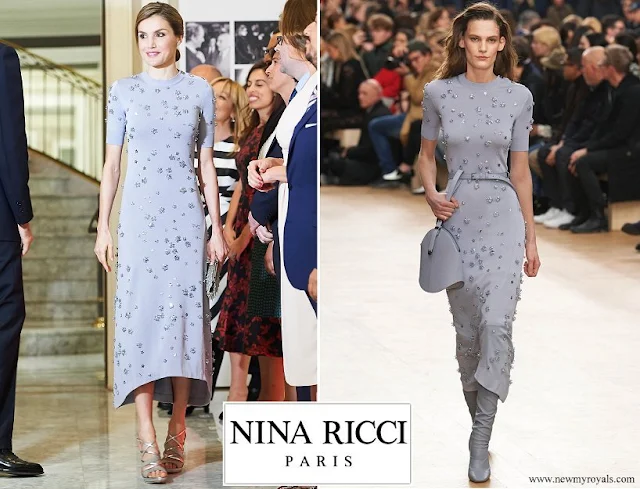Queen Letizia wore Nina Ricci Dress