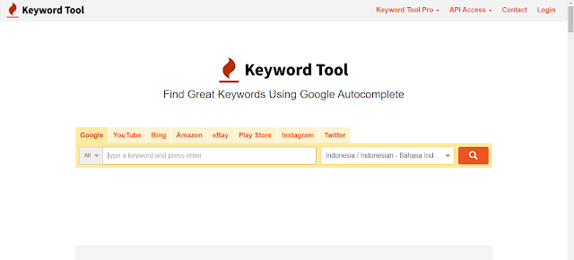 keyword tool io