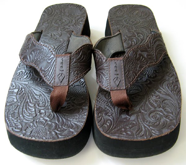 REEF PLATFORM LEATHER SANDALS REEF SANDALS SIZE 7