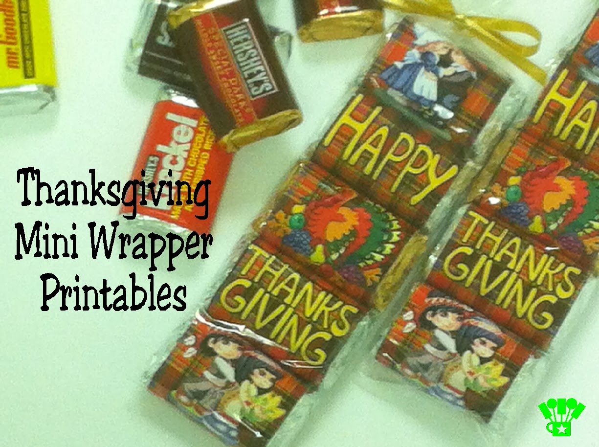 Thanksgiving Mini Wrapper Printable Thanksgiving Mini Wrapper Printable