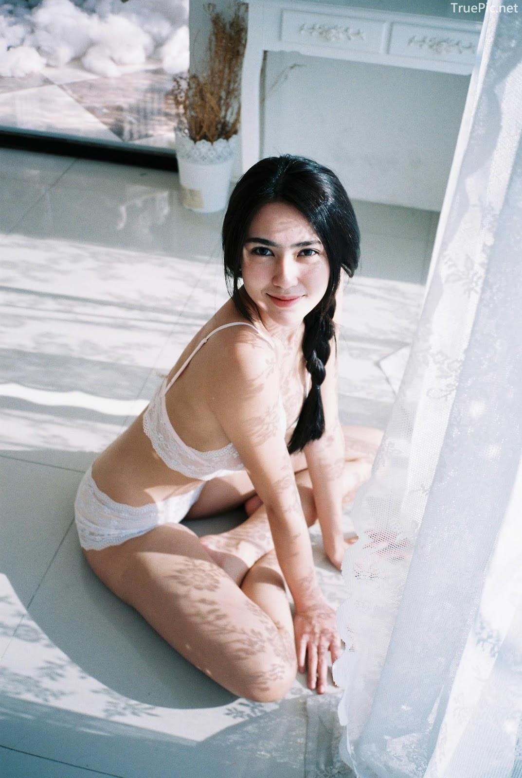 Thailand Hot model - Baifern Rinrucha Kamnark - Sexy in Transparent Lace Lingerie - TruePic.net - Picture 26