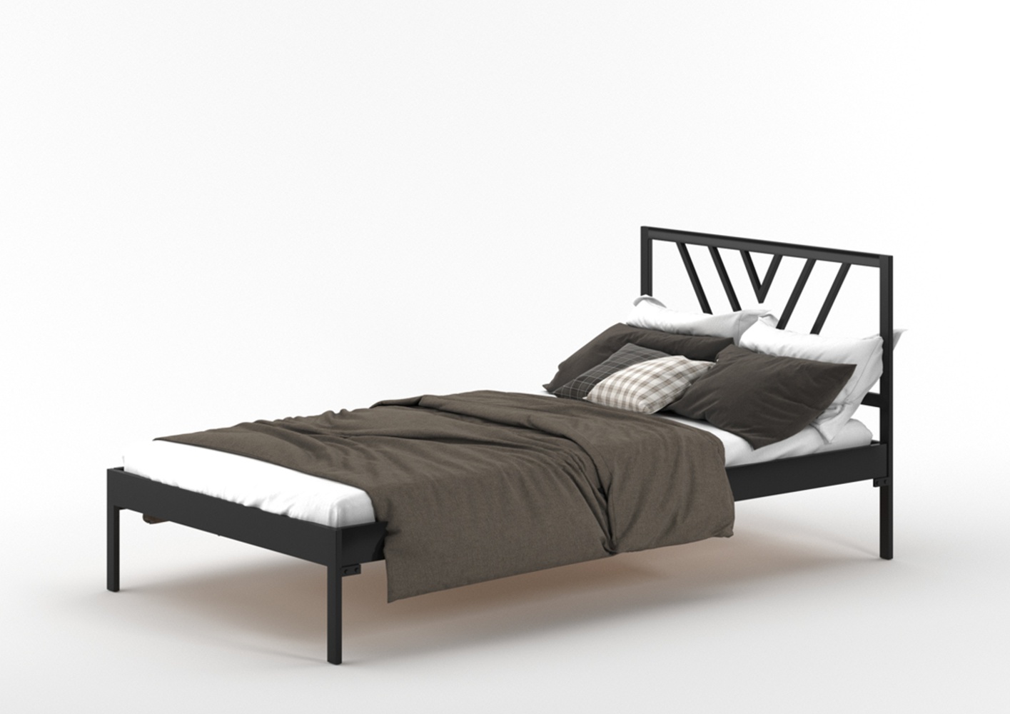 Łóżko metalowe wzór 5 na szerokość 120 cm