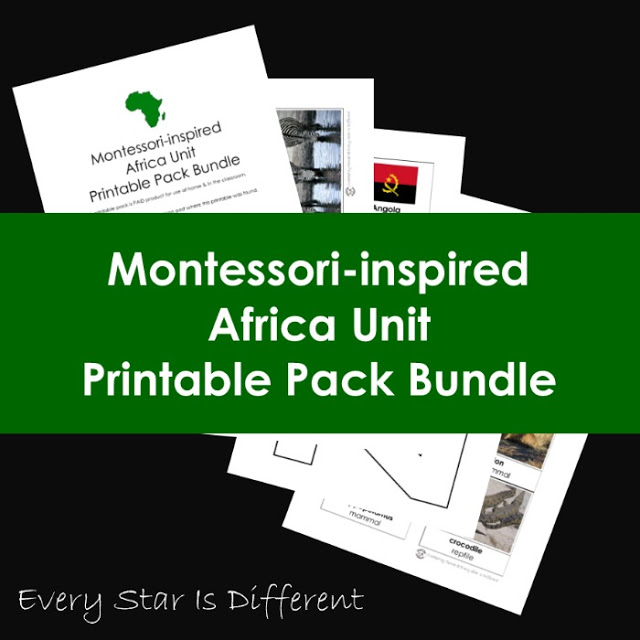 Montessori-inspired Africa Printable Pack Bundle