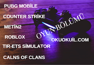 Oyun İndir Hile İndir  Pubg Mobile,Counter Strike,Metin2,Apex,ETS2,Simulator,Roblox,Score Match www.okuokubil.com adresinde